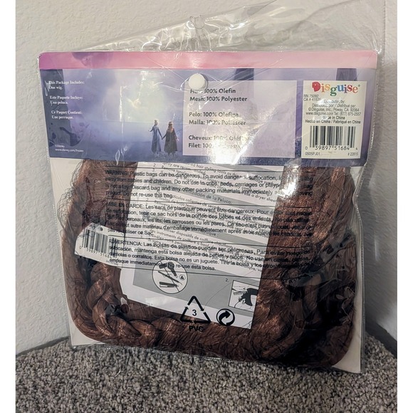 Disney Frozen Anna Child Wig Auburn Dress Up Cosplay Costume PrincessNEW - Picture 7 of 7